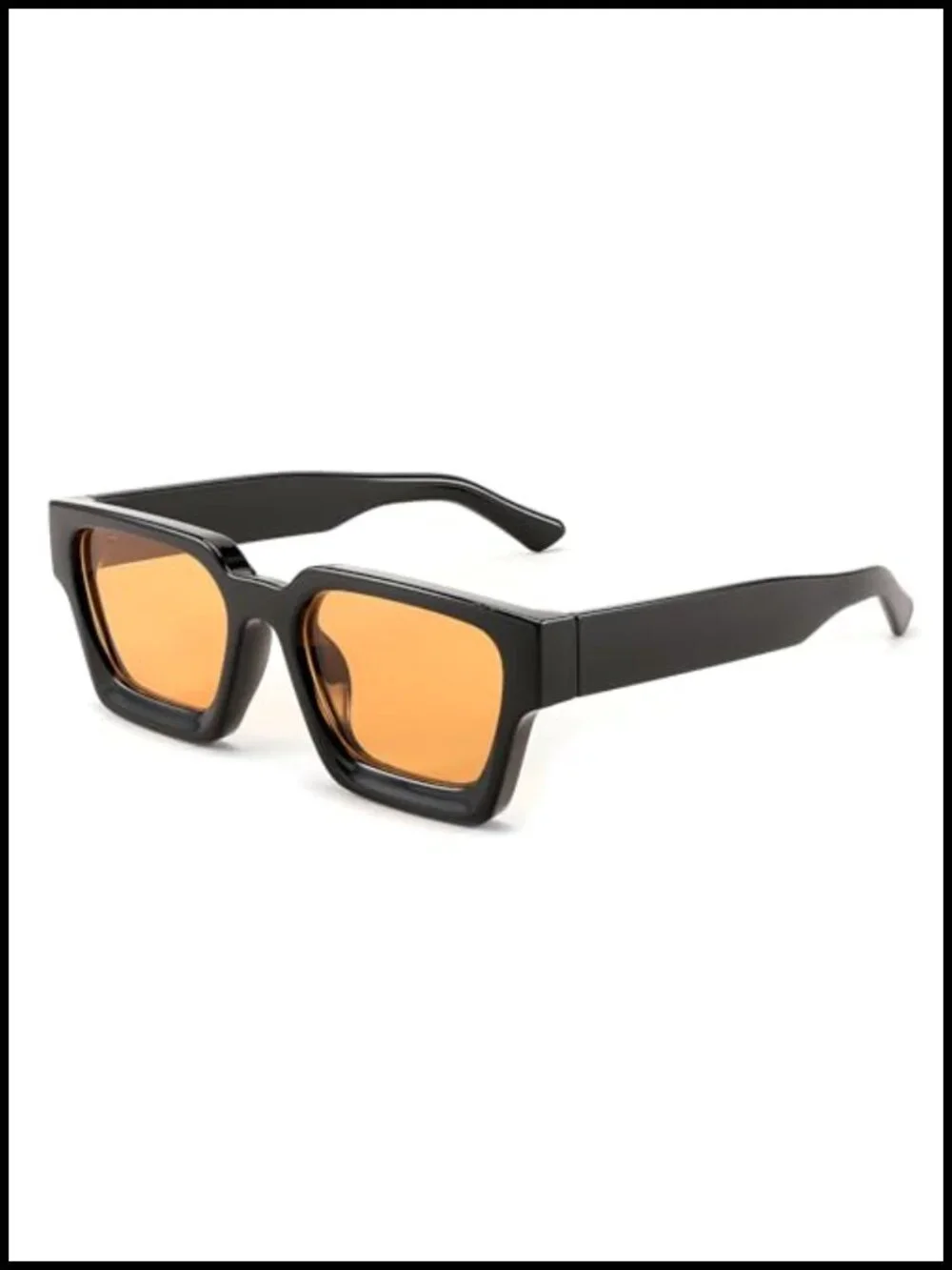 Retro 90s Chunky Rectangle Sunglasses UV400 Protection Unisex
